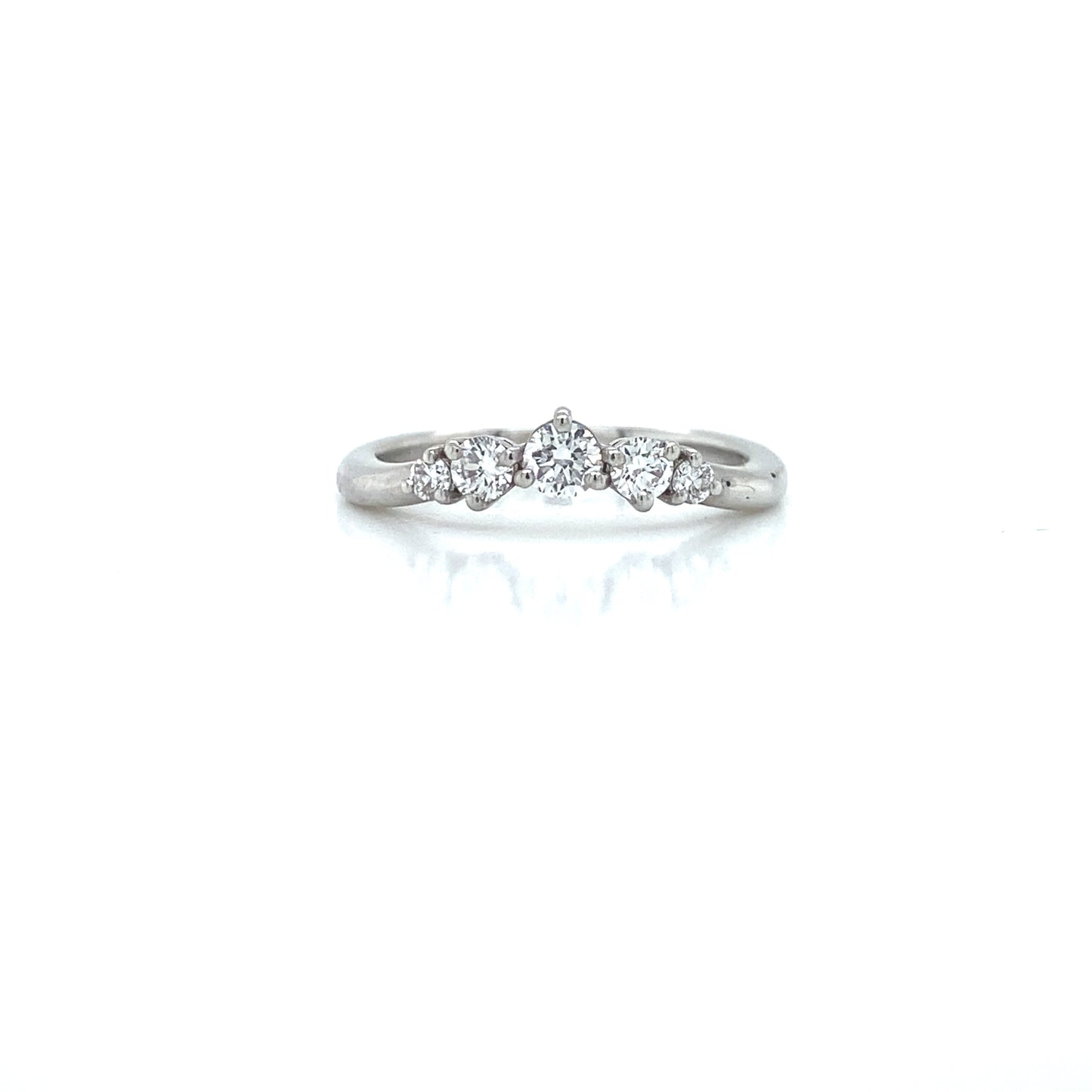Five stone diamond wedding ring